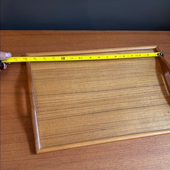 Brown vintage teak wood Vanity Tray for Bath with Elegant Design multipurpose - Picture 3 of 9